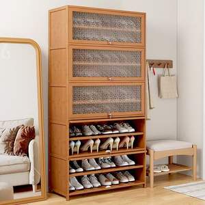 Home <b>Shoe</b> Cabinet Integrated Entryway <b>Large</b> Capacity Ultra Thin Space Saving Foyer Flip Top <b>Shoe</b> <b>Rack</b> - Product Image 2