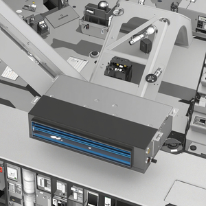 Năng lượng-hiệu quả ngang giấu HVAC hệ thống hydronic cuộn dây Quạt đơn vị linh hoạt ống dẫn không khí cho bệnh viện sưởi ấm vật liệu thép - Product Image 3