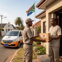 Service de logistique porte-à-porte Chine-Afrique du Sud, conditions DDP avec dédouanement, taxes prépayées et expédition fiable