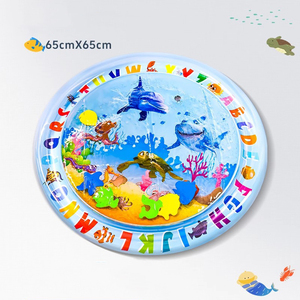 Tapis de jeu interactif amélioré en PVC rond pour chat, anti-rayures, tapis sensoriel, jouet <span class=keywords><strong>d</strong></span>'enrichissement pour chats <span class=keywords><strong>d</strong></span>'intérieur et chatons, pour l'exercice et la <span class=keywords><strong>chasse</strong></span> - Product Image 4