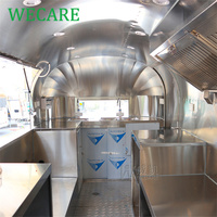 Wecare caravane rapide mobile magasin restaurant kiosque alimentaire hamburger nourriture bbq camping-car concession foodtruck remorque cuisine camion
