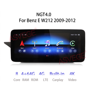 Autoradio Multimediale con Schermo da 10.25 Pollici, 4+64GB DSP 1080P, Navigazione GPS Wireless, <span class=keywords><strong>Carplay</strong></span> per <span class=keywords><strong>Mercedes</strong></span> Benz E W212 2009-2012 - Product Image 3