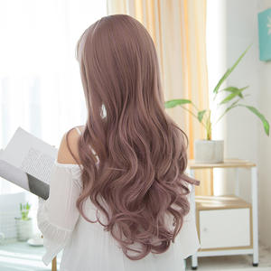 Perruque en fibre chimique à haute température, style coréen, cheveux bouclés pour femmes, effet mat, grande vague, <span class=keywords><strong>simulation</strong></span> complète, pour le commerce extérieur - Product Image 2