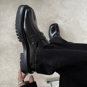 Chaussures mocassins à semelle épaisse pour hommes, style coréen, inspiration britannique, tendance, polyvalentes, décontractées - Product Image 5
