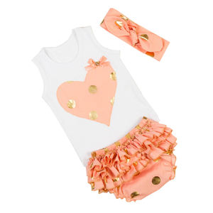 Nuevo nacido niños boutique de ropa al por mayor a granel niños con diadema de importación de ropa de bebé de china - Product Image 2