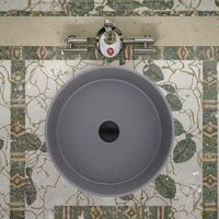 Meilleures ventes Évier rond de salle de bains et de cuisine en ciment Lavabo de salle de bains Lavabos pour salle de bains moderne, hôtel