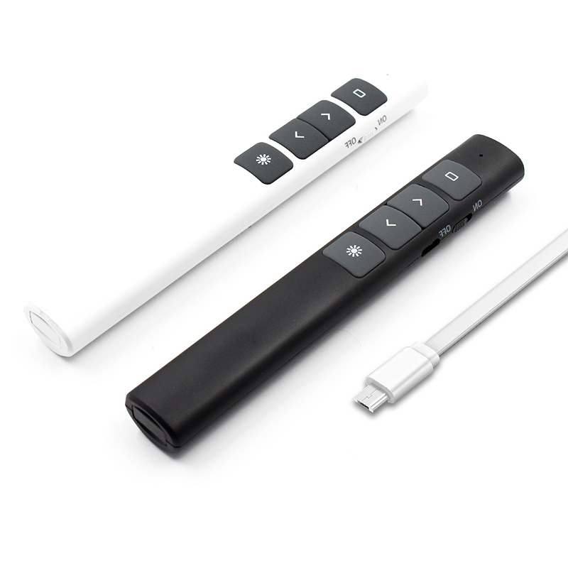 Перезаряжаемая Беспроводная USB-указка, красная указка, презентация PPT, пульт дистанционного управления Clicker Powerpoint