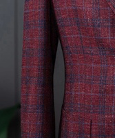 Costume à carreaux sur mesure pour homme, costume d'affaires