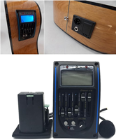 EQ PM Profesyonel Amfi Akustik Gitar Preamp'ı Manyetik 5 Bant Ekolayzır LCD Tuner Dahili Mikrofon Piezo Sistemi Plastik