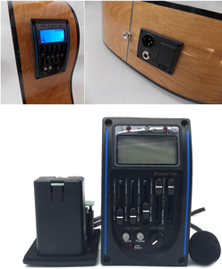 Preamplificador Profesional EQ PM para Guitarra Acústica, Ecualizador de 5 Bandas, <span class=keywords><strong>Afinador</strong></span> LCD, Micrófono Integrado, Sistema Piezoeléctrico, Plástico - Product Image 6