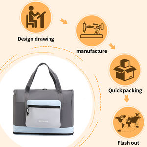 OEM propose des sacs de voyage d'extérieur personnalisables de grande capacité, des sacs à bagages extensibles et des sacs de voyage portables en nylon. - Product Image 6