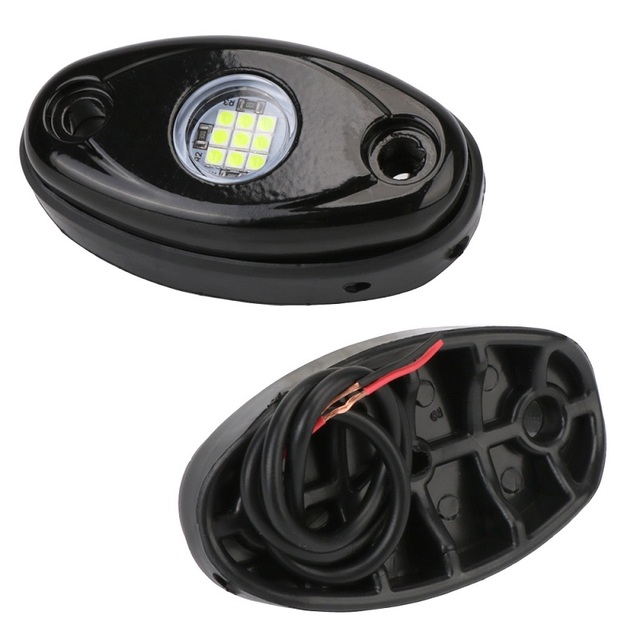 Waterproof Underbody Glow Trail Rig Lamp Underglow Led Neon Light for Jeep ATV UTV Offroad Car Truck Boat White Rock Lights