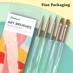 Meilleur ensemble de pinceaux en <span class=keywords><strong>gel</strong></span> de peinture d'art d'ongle acrylique kolinsky ploygel pinceau d'artiste pinceau de vernis à ongles professionnel - Product Image 5