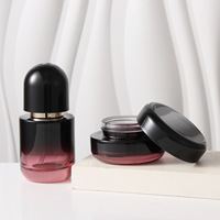 Nuevo Set de Envases Cosméticos Minimalistas y Artísticos con Bomba Dosificadora para Loción y Suero, Tarro de Crema de 50g y Botella Dividida
