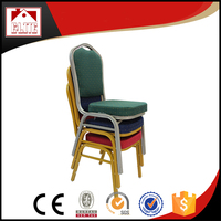 Chaise de banquet à cadre en alliage d'aluminium de tissu de meubles d'hôtel le plus populaire au prix d'usine