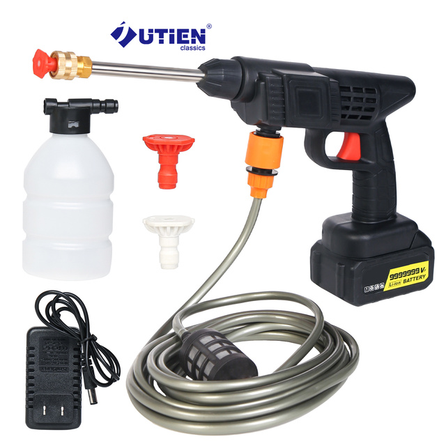Powerful Wireless Portable Car Washer Wash Water 24v Cordless Jet Foam Higher Car Cleaning Washer Mini Pressure Washer Car Wash