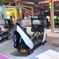 Renixsim Entertainment Center Triple écran simulateur de voiture de course professionnel plate-forme de mouvement hydraulique Arcade Sim Racing Cockpit