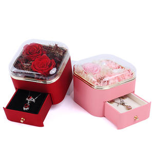 Produit le plus vendu sur <span class=keywords><strong>Amazon</strong></span> 2023 fleur préservée de rose éternelle de haute qualité dans une boîte pour fille - Product Image 6