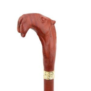 Bastone Decorativo in Legno Marrone Rosso Cammello, Bastone da Vampiro per Cosplay, Bacchetta, Mace, Canna da 94 cm per Performance e Palcoscenico - Product Image 3