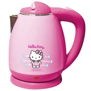 Factory wholesale 1.8L 304 stainless steel double layer cartoon electric kettle in be used as gifts