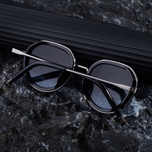 Lunettes de soleil rondes de style punk rétro personnalisées avec logo Partagas Wholesale Designer, protection UV400, pour hommes - Product Image 4