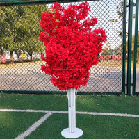 Arbre à Fleurs de Cerisier Artificiel pour Mariage, Colonne Romaine, Route, Fleur de Cerisier, Arbre pour Décoration de Mariage