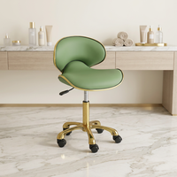 Tabouret de bar et chaise de maître en cuir PVC durable au design moderne pour salons de beauté, hôtels et salons de coiffure