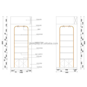 JJH المصنع الأصلي مخصص لمستحضرات التجميل والسبا متجر توريد أرفف السوبر ماركت ومناطق عرض متجر البقالة - Product Image 5
