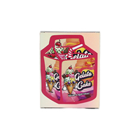 Pochette Cali à fermeture éclair imprimée personnalisée 3.5g 28g Sacs en Mylar anti-odeur pour gâteau Gelato Sac en plastique recyclable de qualité alimentaire de 1 livre