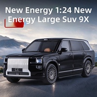 Modèle de voiture SUV grand format à énergie nouvelle à l'échelle 1:24 avec portes ouvrables, éclairage doux et effets sonores réalistes