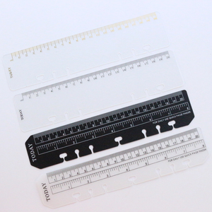 Righello Classico PP a 6 Fori per Raccoglitori, Agende, Ufficio, Scuola, Indice, Segnalibro, Accessori per Quaderni, Cancelleria A6 A5 B5 A4 - Product Image 2