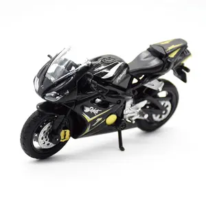 Miniadornos de motocicleta de aleación de imitación para niño, modelo de moto de juguete con soporte de exhibición, 1:18 S