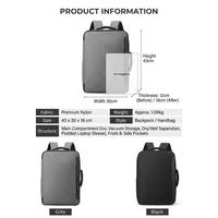 Mochila Expandible para Portátil con Logotipo Personalizado, Gran Capacidad, Compresible, Impermeable, de Nailon, para Oficina y Viajes