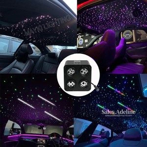Iluminador de Fibra Óptica RGBW con 4 Salidas, Motor de Luz para <span class=keywords><strong>Techo</strong></span> de Auto con Efecto Cielo Estrellado Estilo <span class=keywords><strong>Rolls</strong></span> <span class=keywords><strong>Royce</strong></span> - Product Image 6