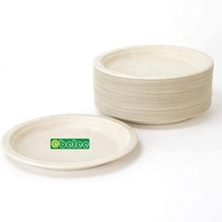 Assiettes 100% scellables et biodégradables, assiettes en sucre jetables 9 "10", 20 pièces