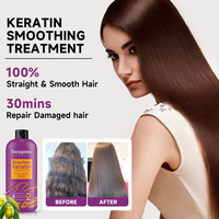 Traitement à la kératine brésilienne professionnelle pour salon, meilleure crème lissante pour cheveux à la kératine pure, kératine pour cheveux lisses