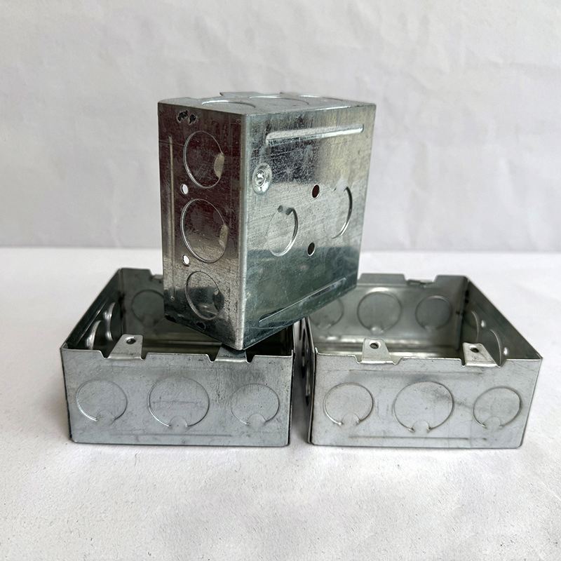 Shop Square Electrical Box Cover Zinc Plated Steel Size 4 Inch, Hole - View #7