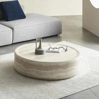 Table basse carrée moderne en marbre personnalisée pour usage hôtelier, design Montage, en stock