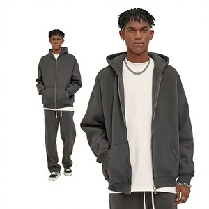 Sudadera con Capucha Unisex Color Verde Azulado, Corte Regular, 100% Algodón, Felpa Francesa, Estilo Casual para Otoño, Diseño de Color Sólido con Bolsillos - Product Image 3