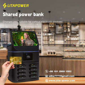 Distributeur Automatique de Batteries Externes avec Station de Location POS Sans Application, Kiosque à Power Banks 8 Emplacements avec Écran Publicitaire LCD et Lecteur de Carte de Crédit - Product Image 1