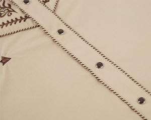 Chemises longues à boutons brodés, <span class=keywords><strong>chemise</strong></span> western à boutons pression, <span class=keywords><strong>chemise</strong></span> de <span class=keywords><strong>cowboy</strong></span> pour hommes - Product Image 6