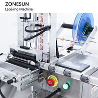 ZONESUN ZS-TB101 autocollant électrique deux côtés semi-automatique petite étiqueteuse de bouteille ronde