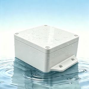 Caja de Conexiones Impermeable para Exteriores EBM HF-H-408-1, Caja Eléctrica Pequeña de ABS con Orejetas de Montaje, Caja de Conexiones Industrial Multifuncional IP67 - Product Image 1