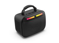 Haut-parleur Hi-fi gamme complète 2600mAh haut-parleur Bluetooth karaoké haut-parleur portable sans fil avec deux microphones pour chanter