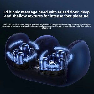 Массажер для ног 2024 Footspa с вибрацией и горячим компрессом, многофункциональный домашний массажер для ног с функцией разминания. - Product Image 6