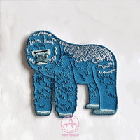 Patch de broderie en tissu personnalisé crochet et boucle thermocollants à coudre bordure découpée à chaud