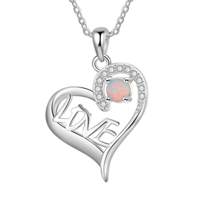 Exquisitos Collares con Colgante de Ópalo de Plata de Ley S925 para Mujer, Joyería de Moda, Regalo, Venta al por Mayor de Fábrica - Product Image 1