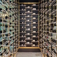 Étagère à vin en acier inoxydable, personnalisable, pour la cuisine, le salon, meuble de rangement, armoire à vin, mobilier de maison, écologique