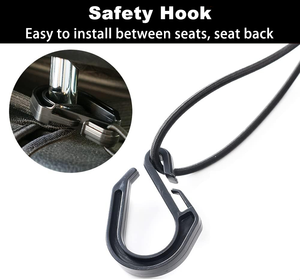 3-Lớp Ghế Xe Tổ Chức Với Mạng Lưới An Toàn & Hàng Hóa Túi Lưu Trữ Con Chó Cách Ly Trở Lại Chỗ Ngồi <span class=keywords><strong>Net</strong></span> Với Móc Tùy Chỉnh Cắt Dịch Vụ - Product Image 5