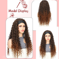 Extensions de cheveux synthétiques pré-bouclées Gypsy Faux Locs au crochet, effet vague d'eau, pour femmes